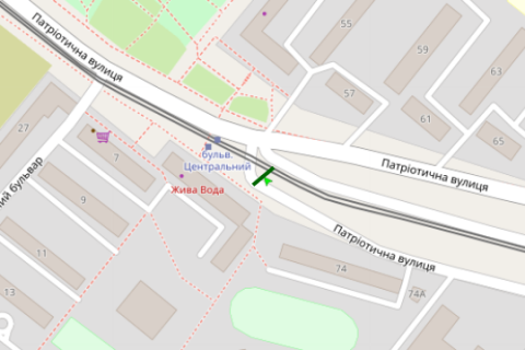 Билборд A в Запорожье, 3x6  Патріотична вул. - Фестивальна пл. схема