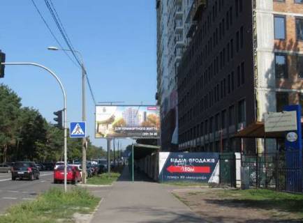 Билборд A в Киеве, 3x6  Князя Романа Мстиславича вул. (Генерала Жмаченка)., 26 ЖК Автограф (у напрямку вул.Миропільської) фото 1