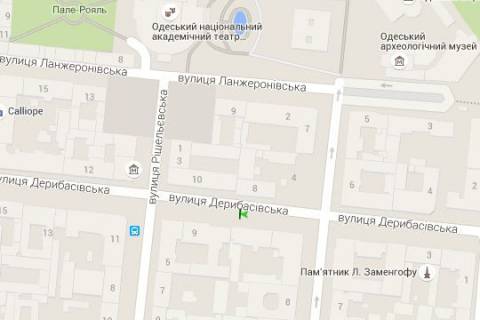 Сiтiлайт B у Одесі, 1.2x1.8  Дерибасівска вул., 7 схема