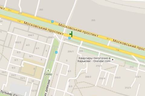 Призматрон, Призма A у Харкові просп. Героїв Харкова (Московський). - Харківських Дивізій вул., (призма) - 271464 схема
