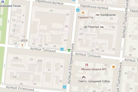 Citylight B in Vasylivka, 1.2x1.8  Ekaterinins'ka st. - Troic'ka st., 42 scheme