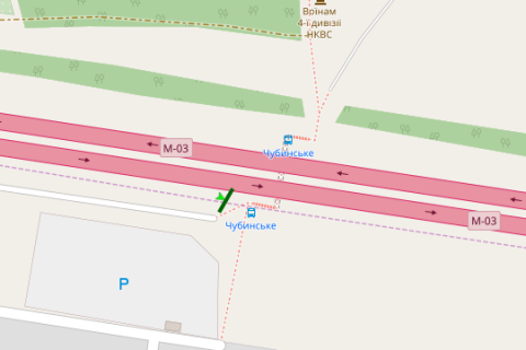 Билборд A в Горе, 5x12  Київ - Бориспіль, 17км+970м від Києва ( №4 справа)  (у напрямку  Борисполя) схема