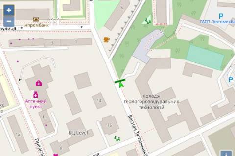 Бэклайт A в Киеве, 2.3x3.14  Василя Тютюнника вул. (Анрі Барбюса вул.), 9 схема