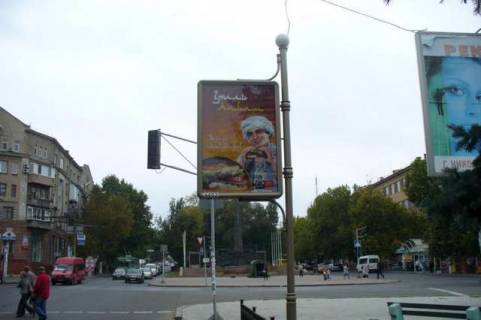 Бэклайт B в Николаеве, 1.2x1.8  Центральний просп. (Леніна просп.) - Захисників Миколаєва вул. (Декабристів) ., (№1) фото 1