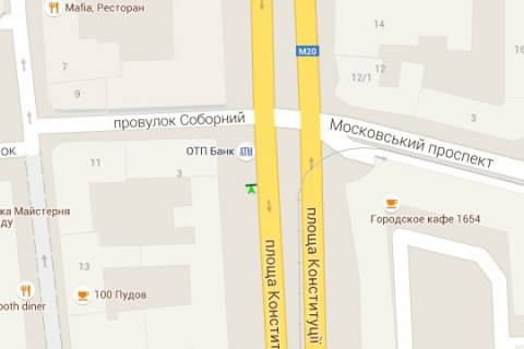 Ситилайт B в Харькове Конституції пл. - Соборний пров. (Радянський пров.) схема