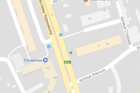 Non-Standard A in Lviv, 1.2x1.8  Вячеслава Чорновола просп. - Хімічна вул. scheme