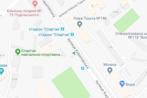Бэклайт B в Васильевке, 2.3x3.14  Кирилівська вул., напроти буд.126 схема