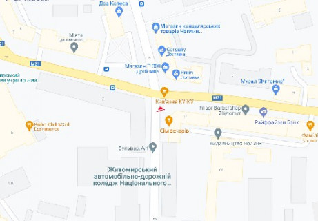 Видеоборд A в Житомире, 2.3x3.14  Велика Бердичівська вул., 4 (розширення 480х336) - 662796 схема