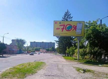 Билборд A в Ровно, 3x6  Набережна вул., 34 - Литовська вул. фото 1