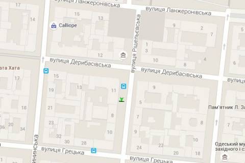 Ситилайт A в Одессе, 1.2x1.8  Рішельєвська вул., 8 схема