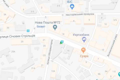 Беклайт B у Києві, 1.2x1.8  вул. Січових Стрільців (Артема)., 17 схема