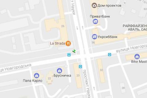 Скроллер A в Харькове, 2.3x3.14  Науки просп. (Леніна просп.) - Європейська вул. (Новгородська)., №2 - 128489 схема