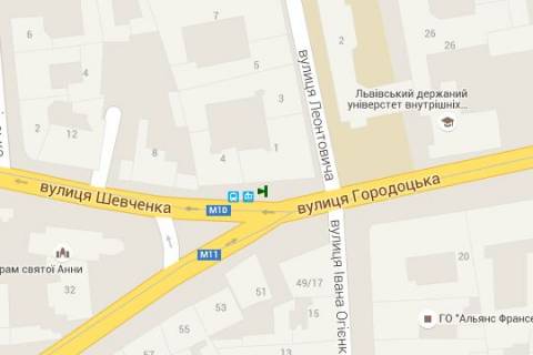Нестандарт B в Львове, 1.2x1.8  Городоцька вул. - Тараса Шевченка вул. (Шевченка Тараса вул.), 4 схема