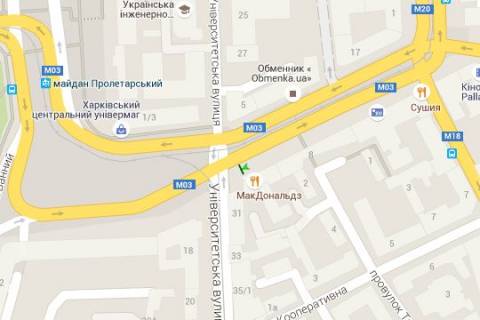 Ситилайт B в Харькове Рози Люксембург пл. (Павлівська пл.), 6 схема