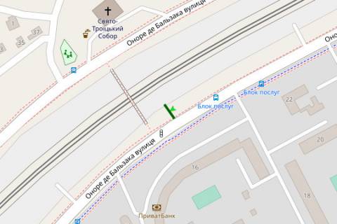 Билборд A в Киеве, 3x6  Оноре де Бальзака вул., 16 напроти схема