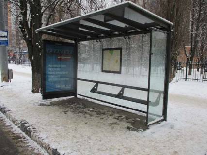 Билборд A в Васильевке, Нестандарт  Науки просп. (Леніна просп.), 47 (зупинка) (брендування) фото 1