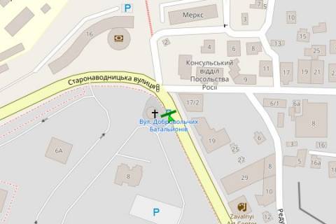 Беклайт B у Києві, 1.2x1.8  Старонаводницька вул., 8, зуп. «Добровольчих батальйонів» схема