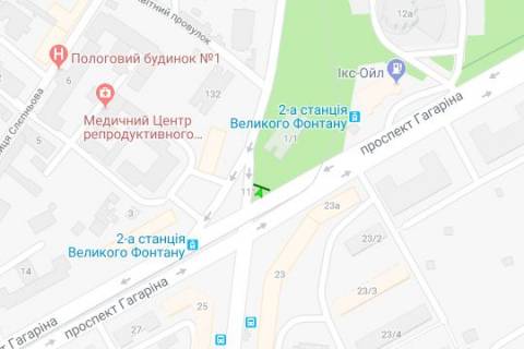 Prismatron, Prism B in Odessa, 3х6  Kanatna st. - Gagarina prosp. - Segeds'ka st. (liva) - 405008 scheme