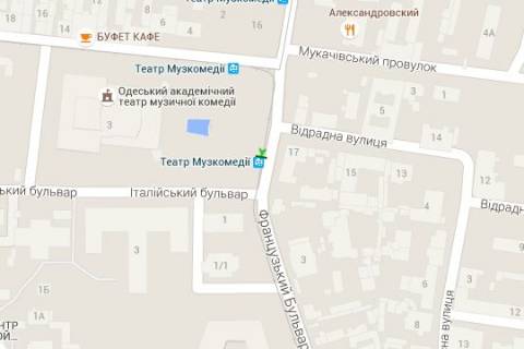 Ситилайт A в Одессе Леонтовича вул. (Бєлінського) схема