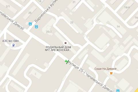 Billboard A in Vasylivka, 3x6  Inglezi st. (25-oi Capaevs'koi Divizii st.) - Varnens'ka st. (Dmitra Bajdi-Visnevec'kogo st.), 25 scheme