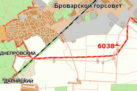 Билборд A в Васильевке, 3x6  Київ - Чернігів, 15 км + 310 м (справа в напр. м.Києва) схема