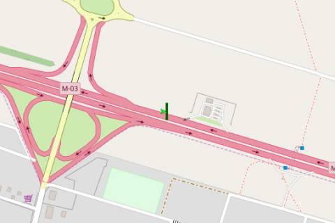 Билборд B в Горе, 5x12  Київ - Бориспіль, 19км+200м до Києва (№2 зліва) (у напрямку  Борисполя) схема