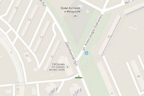 Билборд A в Васильевке, 3x6  Дарницький бульв., 3: клуб "Олімпіада" (виїзд на вул.Малышко; ТЦ "Дитячий світ") схема