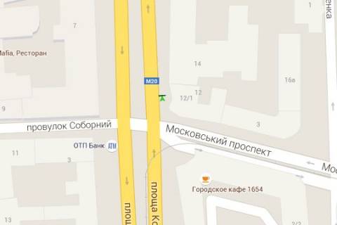 Бэклайт A в Харькове, 1.2x1.8  Конституції пл., 12/1 схема