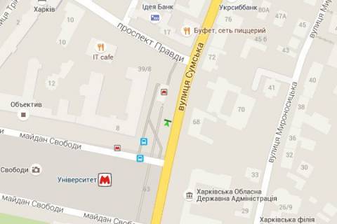 Сiтiлайт B у Харкові, 1.2x1.8  Сумська вул., 39 (№1) схема