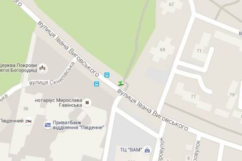 Citylight B in Vasylivka, 1.2x1.8  Vigovs'kogo st. (Ivana Vigovs'kogo st.), 100 scheme