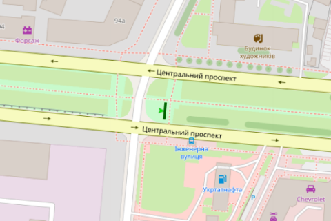 Призма A в Васильевке, 3x6  Центральний просп. (Леніна просп.) - Iнженерна вул., (призма) №2 - 454761 схема