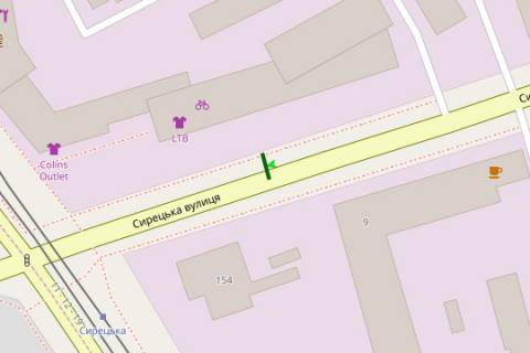Білборд, Бігборд (Борд)  A у Києві, 3x6  Сирецька вул., 9 Б напроти схема