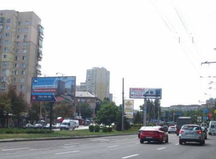 Билборд A в Киеве, 3x6  Ярослава Івашкевича вул., 3; розподвльник (у напрямку  Виноградаря) фото 1