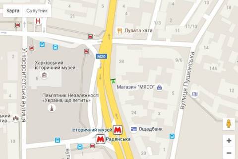 Ситилайт A в Харькове, 1.2x1.8  Конституції пл., 26 (№2) схема