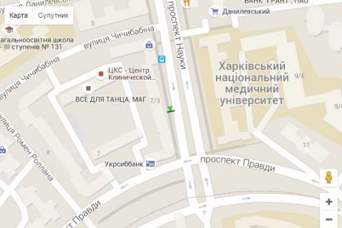 Ситилайт A в Харькове, 1.2x1.8  Науки просп. (Леніна просп.), 3 (№2) схема