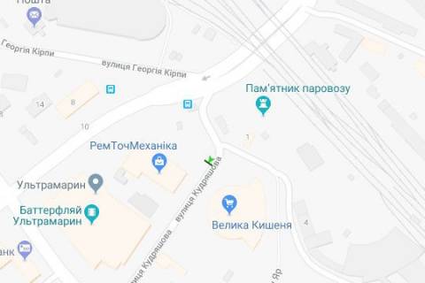 Бэклайт B в Киеве, 2.3x3.14  Мокра вул. (Кудряшова)., 1 навпроти схема