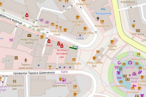 Нестандарт A у Києві, Нестандартный  Софіївська вул., 1 схема