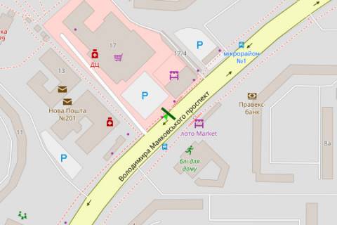 Билборд B в Киеве, 3x6  просп. Червоної Калини (Володимира Маяковського)., 17 схема