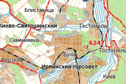 Билборд A в Васильевке, 3x6  Київ - Ковель, 12км+000м до Києва (Буча, Варшавская трасса, в напр. Києва) схема