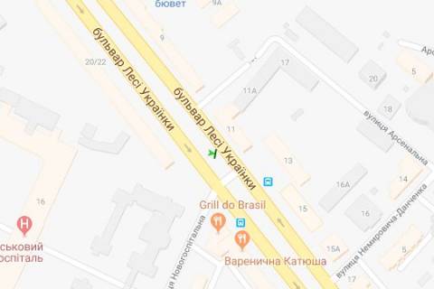 Бэклайт B в Киеве, 1.2x1.8  Лесі Українки бульв., 11 розподільник схема