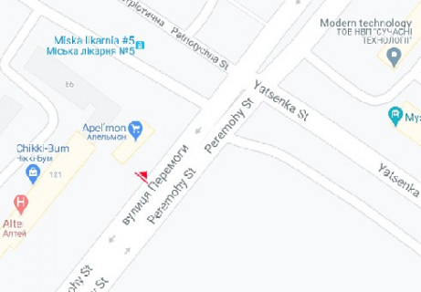 Призматрон, Призма A у Запоріжжі, 3x6  Перемоги вул., 121 - 661397 схема