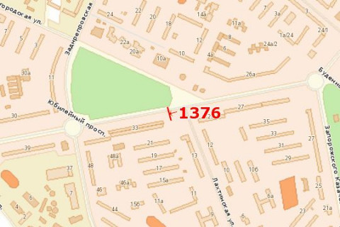 Билборд B в Васильевке, 3x6  Ювілейний просп. - Лахтинська вул. схема