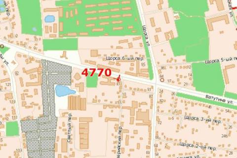 Билборд A в Васильевке, 3x6  Незалежності просп. (Ватутіна вул.), 10д схема