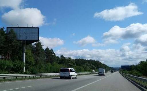 Билборд B на трассах Киевской области, 5x12  Київ - Житомир, 10км+200м (у напрямку Києва) фото 1