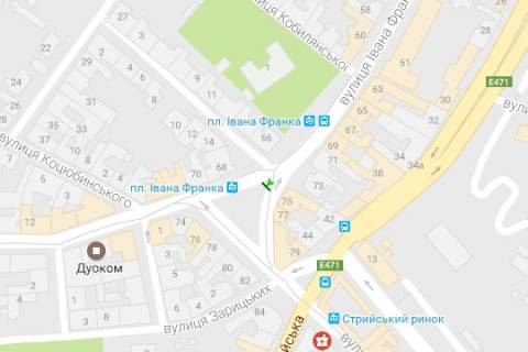 Скроллер A в Львове, 2.3x3.14  Івана Франка вул., 77 - 272732 схема