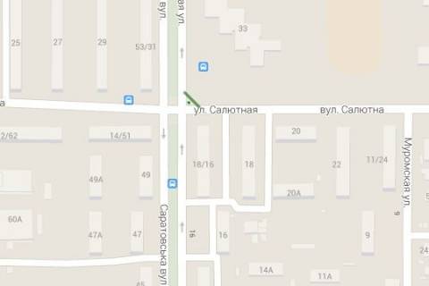 Билборд A в Киеве, 3x6  Салютна вул., 16/18 - Павла Вірського бульв. (кол. Саратовська) (у напрямку  Виноградаря) схема