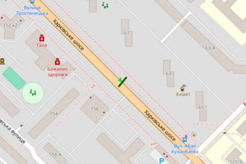 Билборд B в Киеве, 3x6  Харківське шосе, 63 схема