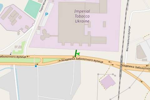 Билборд A в Киеве Академіка Заболотного вул., 35 (в напрямку Одеської пл.) схема
