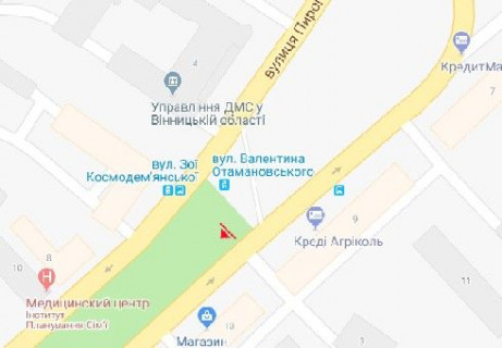 Скролер, Скрол A у Вінниці, 1.2x1.7  Пирогова вул., 13 - 654592 схема