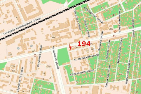 Билборд B в Васильевке Городоцька вул., 301 (від центру) схема